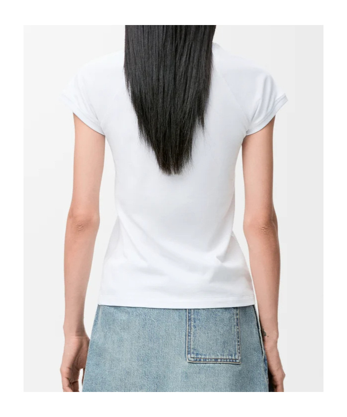 Loewe Anagram Embroidered Cotton-blend Jersey T-shirt In White