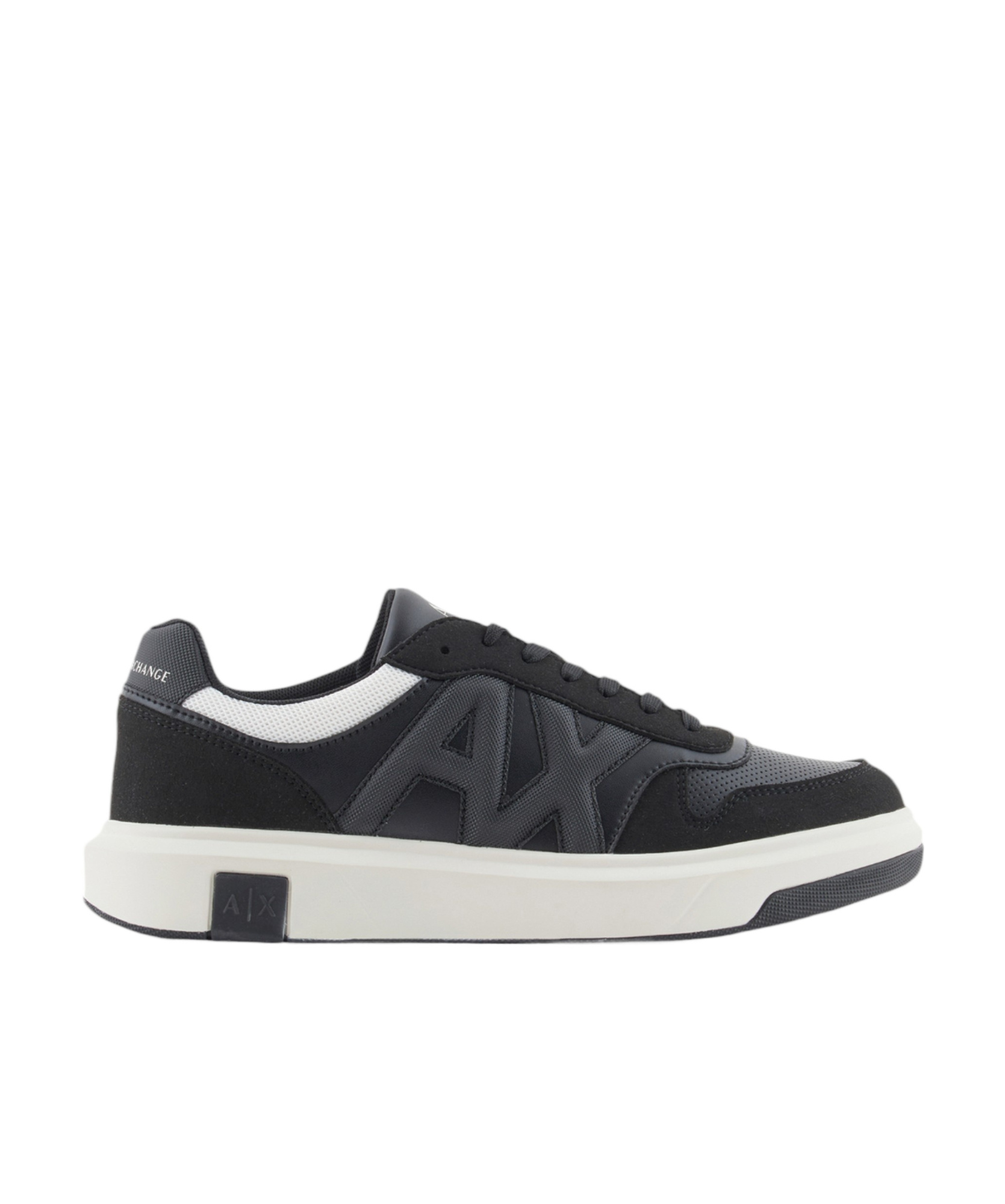 Armani Exchange Two-tone Sneakers In Black