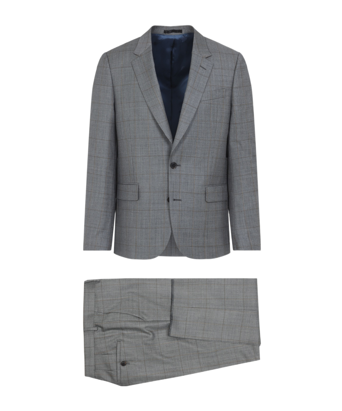 Paul Smith Grey Wool-blend Suit With Tailored Fit In Gray