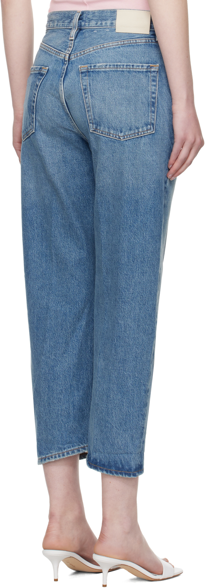 Citizen Of Humanity Delfina Jeans Five-pocket Design Belt Loops In Blue