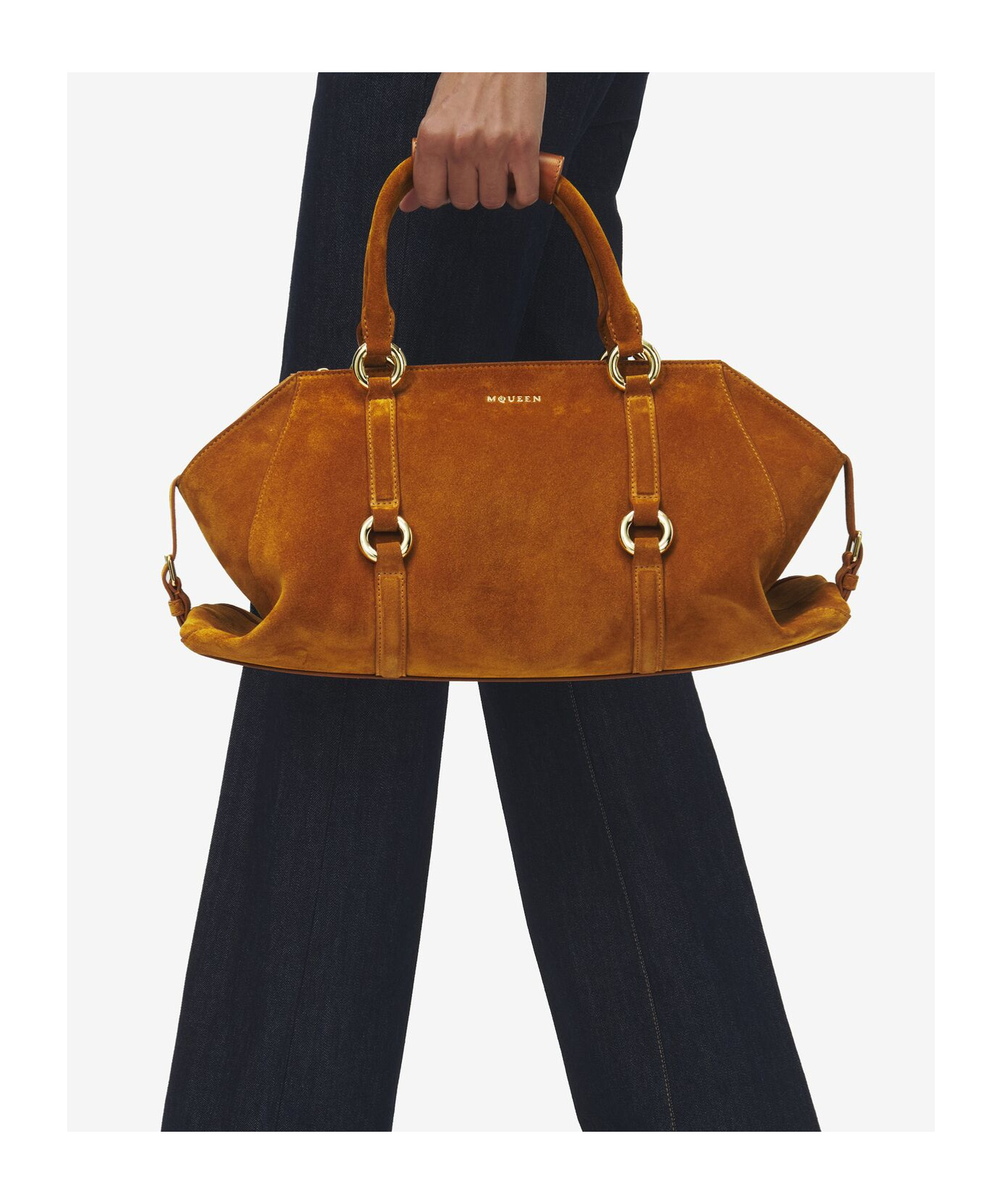 Alexander Mcqueen Farringdon Double Handle Shoulder Bag