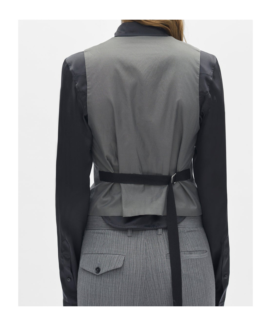 Ann Demeulemeester Stanse Classic Waistcoat In Gold