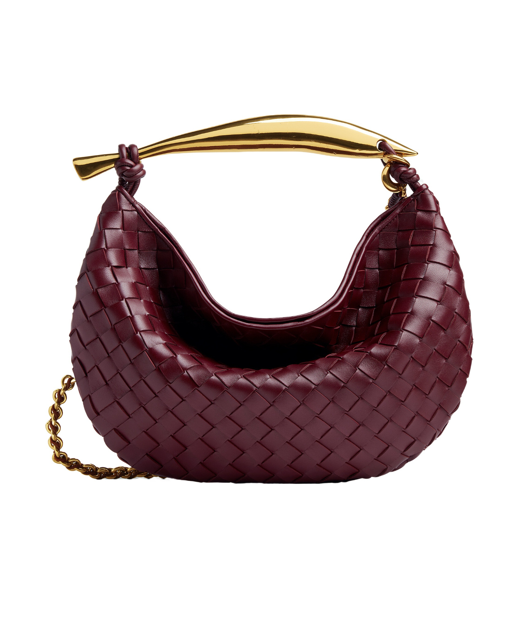Bottega Veneta Mini Sardine Shoulder Bag In Red