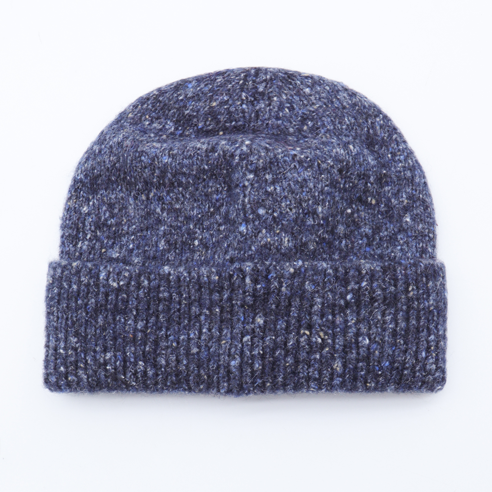 Brunello Cucinelli Speckled Wool Beanie In Blue