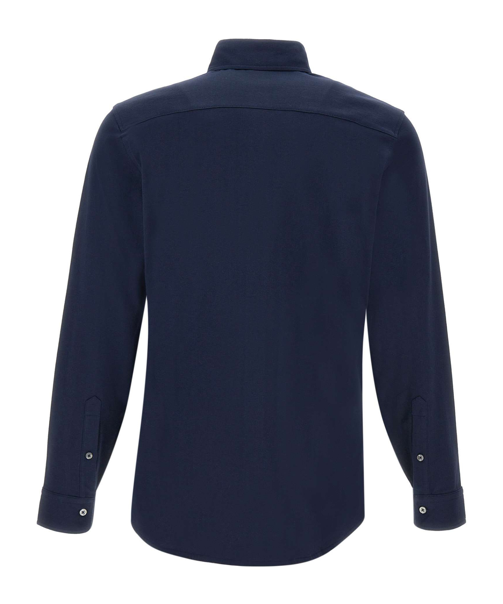 Fay Long-sleeved Shirt In Black