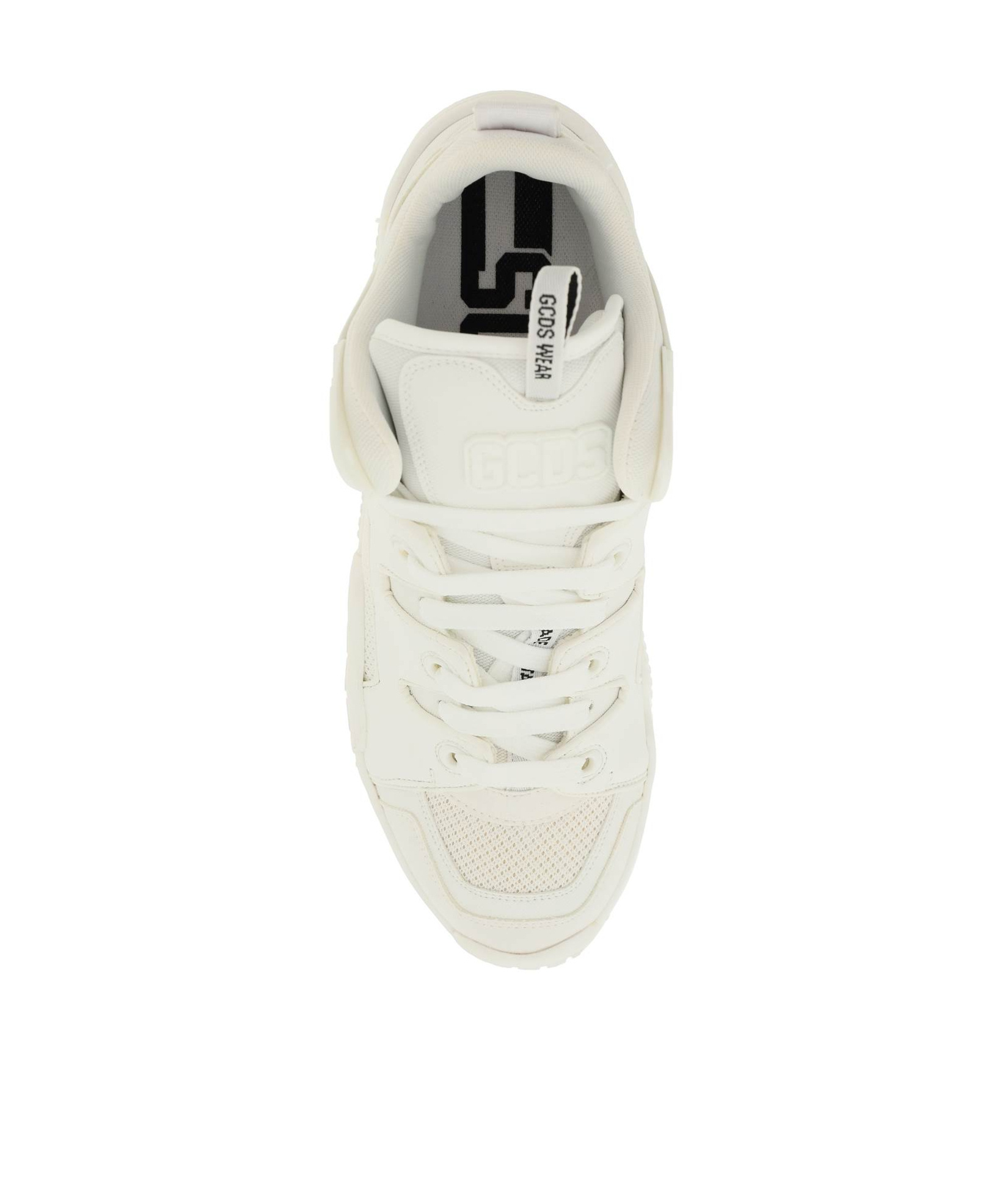 Gcds Panelled Hi-top Sneakers In White