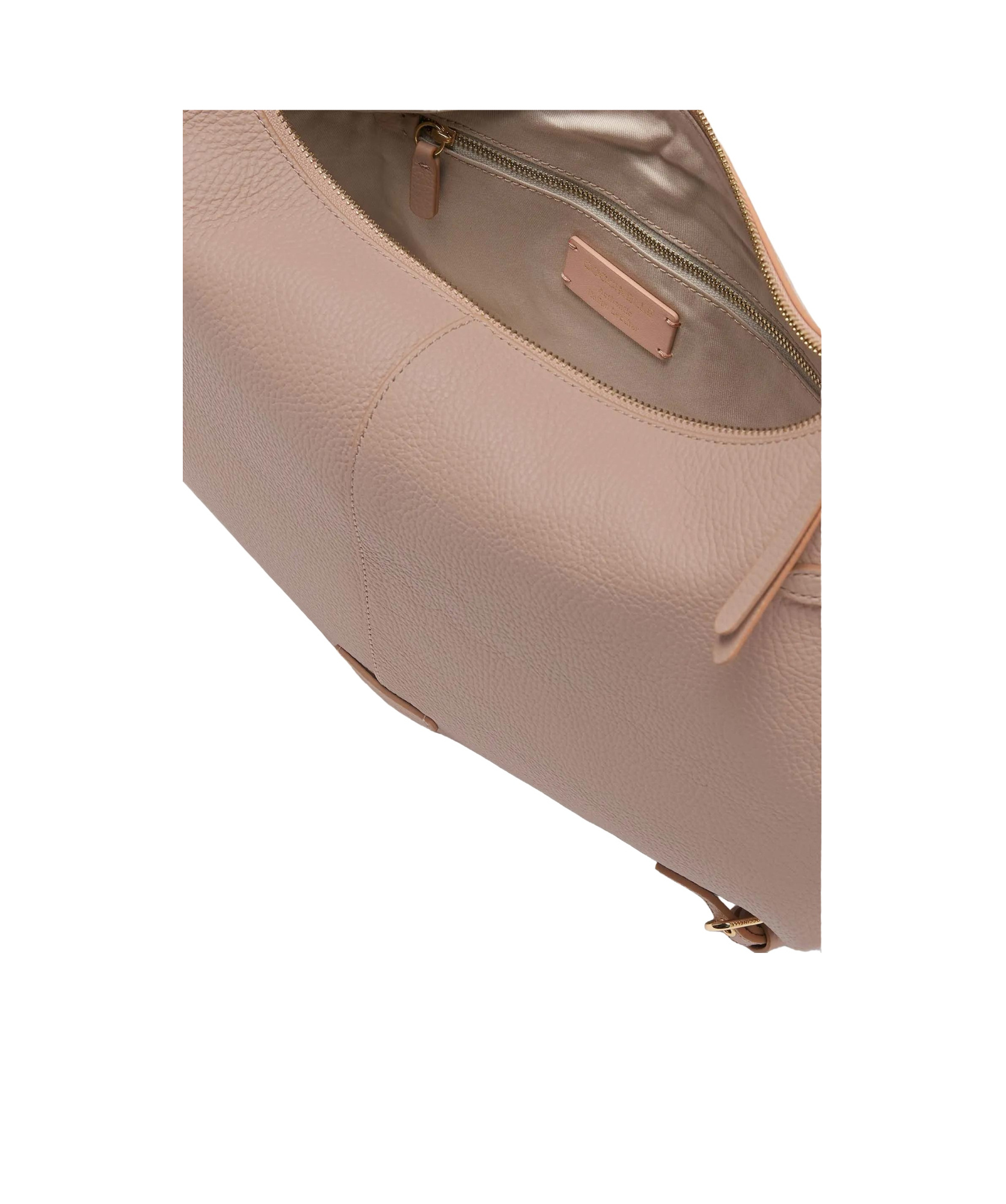 Shop Coccinelle Large Abigail Shoulder Bag In Nude