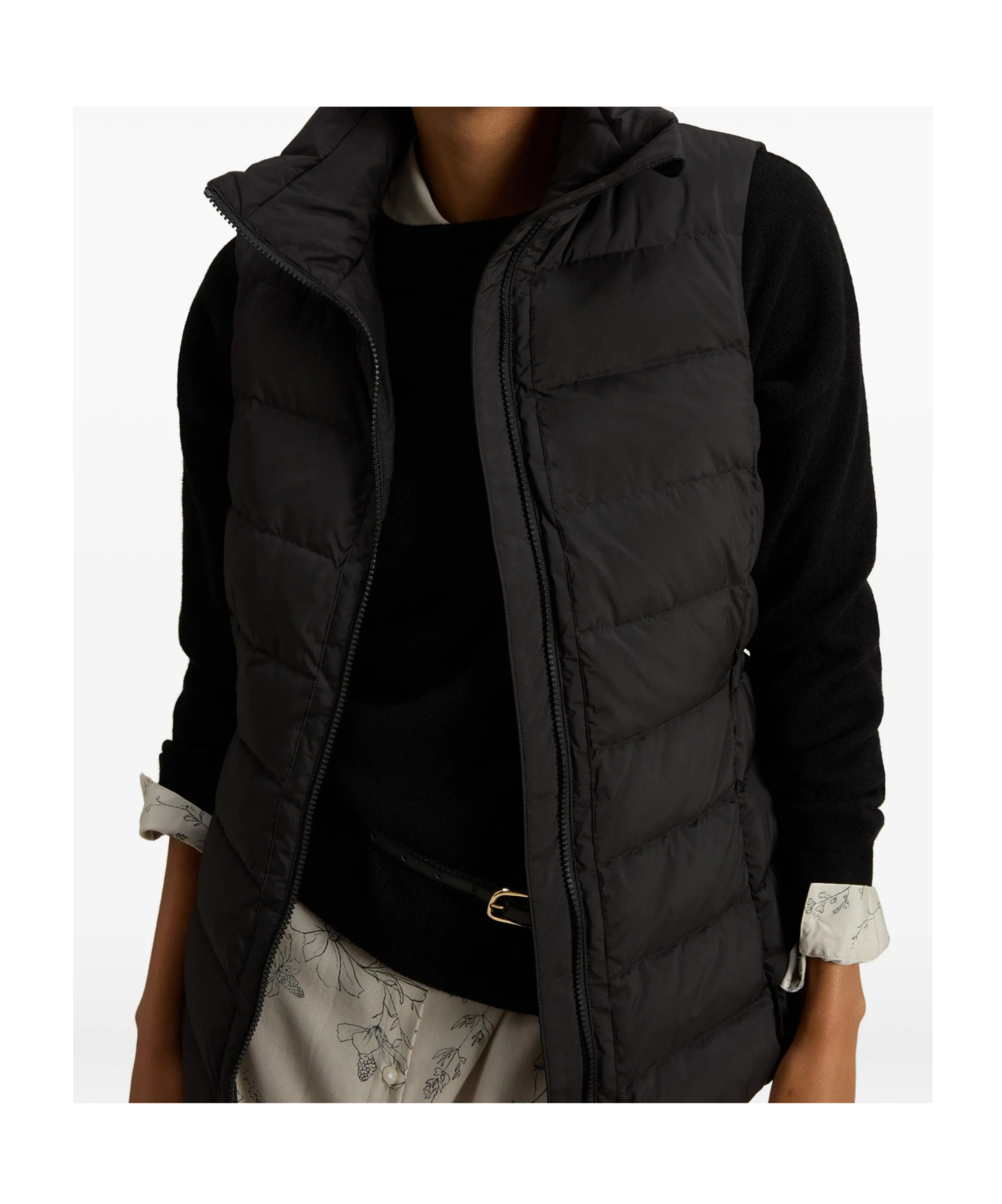 Woolrich Shirley Quilted High-neck Gilet In Black
