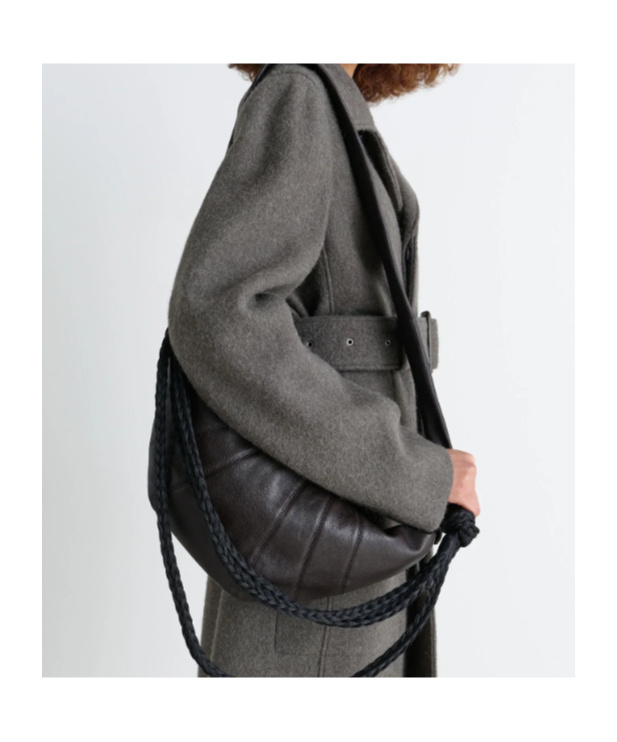 Lemaire Medium Croissant Shoulder Bag In Brown