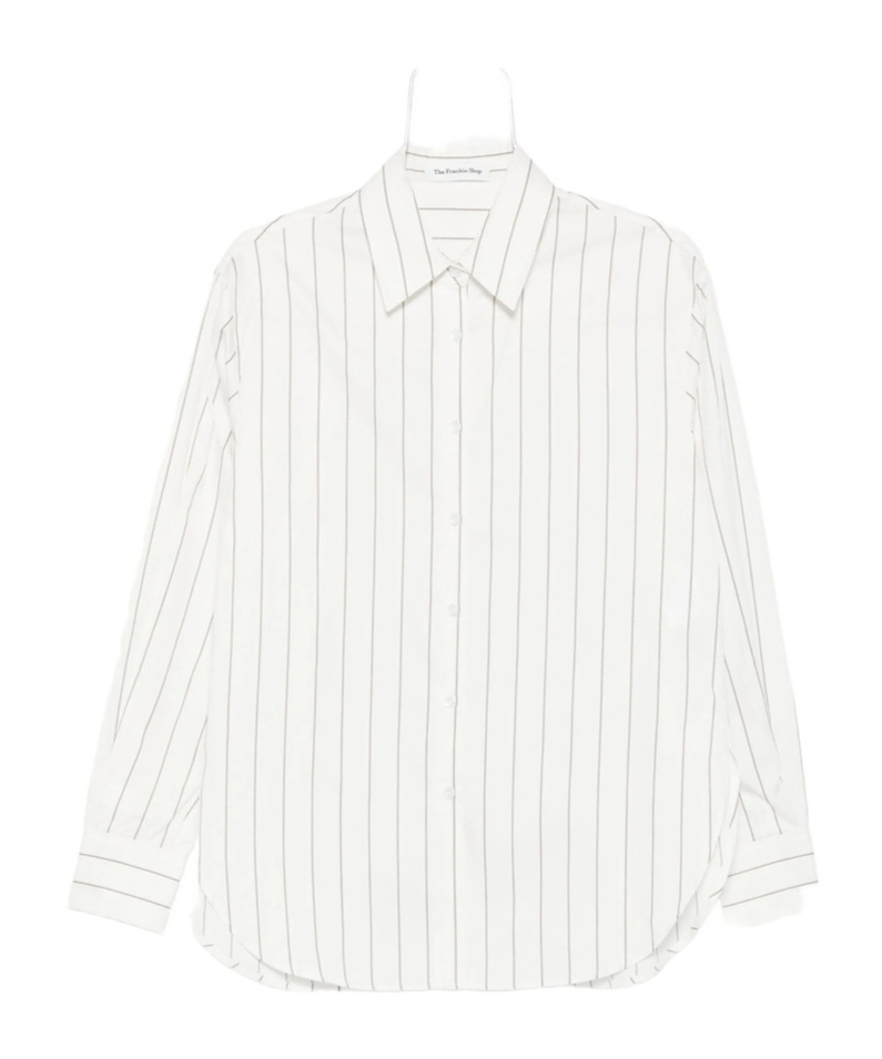 The Frankie Shop Long-sleeved Shirt In White