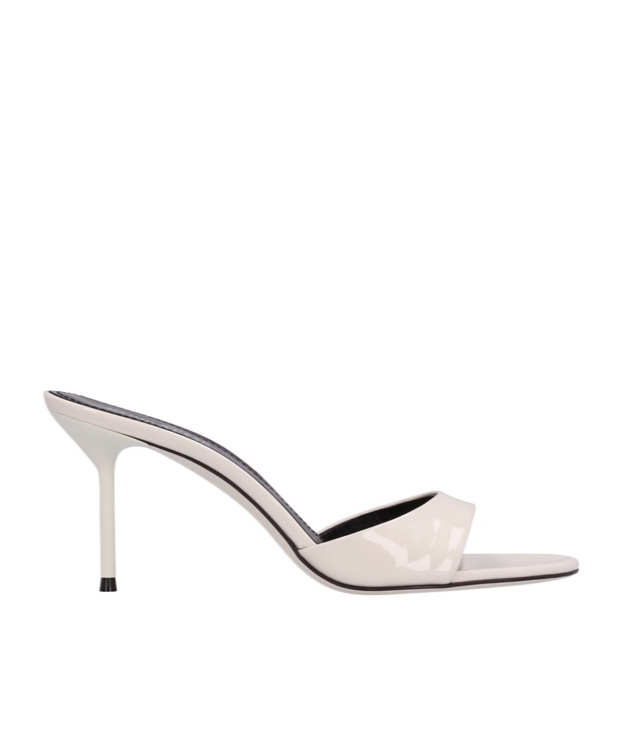 Paris Texas Lidia Stiletto Heel Mules In Neutral
