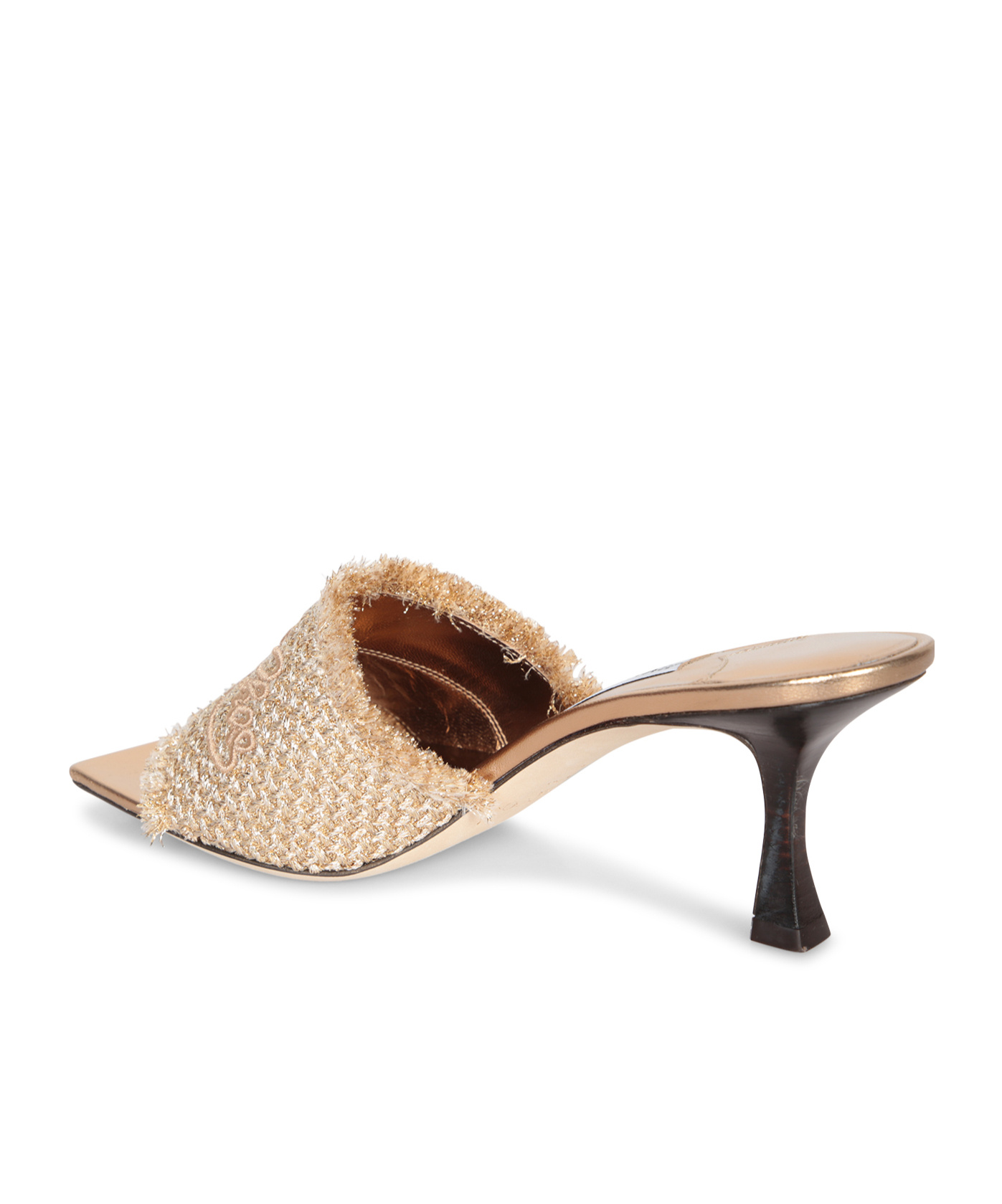 Jimmy Choo Square Toe High Heel Sandals In Brown