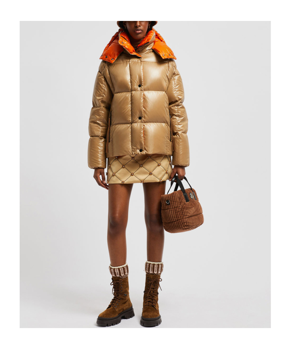 Shop Moncler Parana Puffer Jacket In Brown