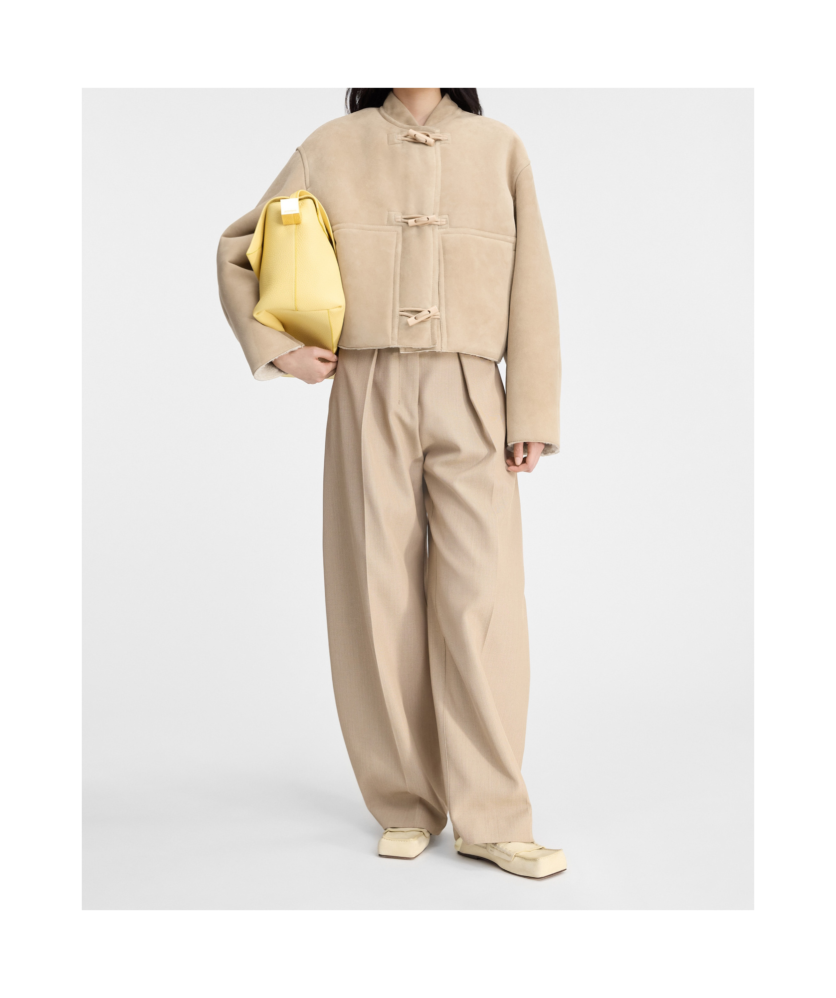 Jacquemus Long-sleeved Casual Jacket In Nude