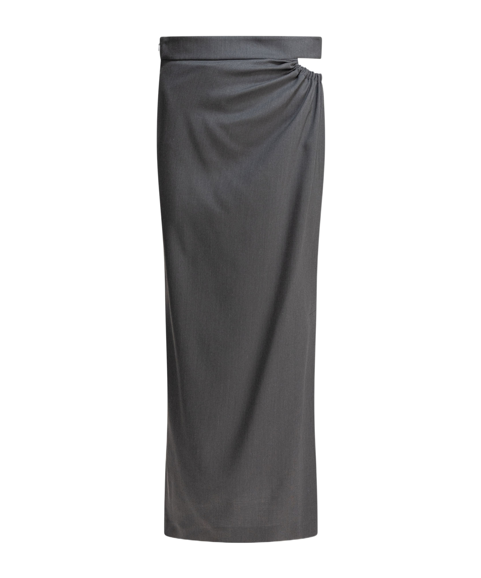 Max Mara Navona Wool Maxi Skirt In Black