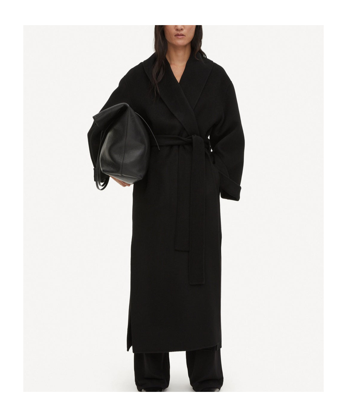 By Malene Birger Belted Coat In Black