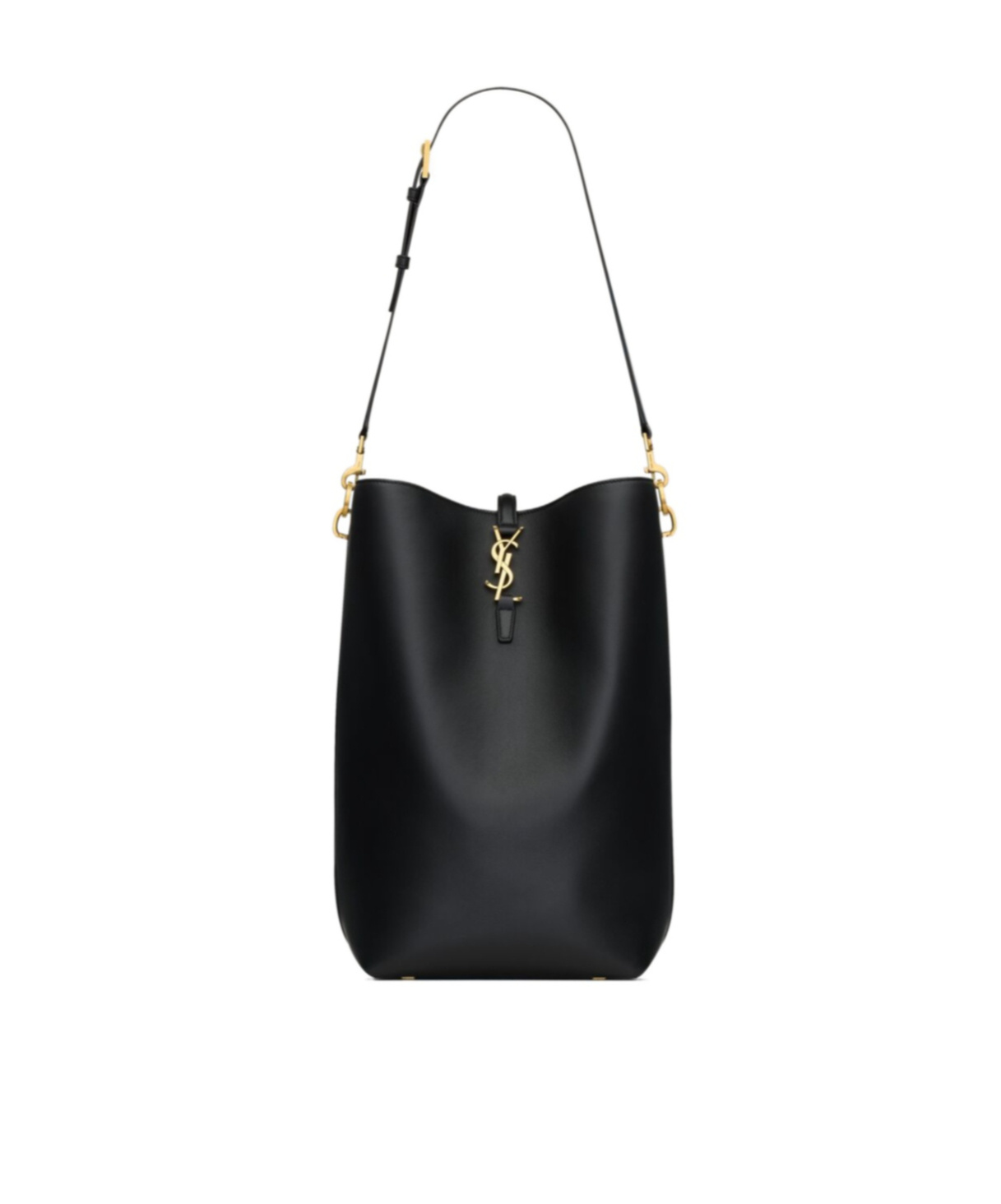 Saint Laurent Le 37 Long Bucket Bag In Black