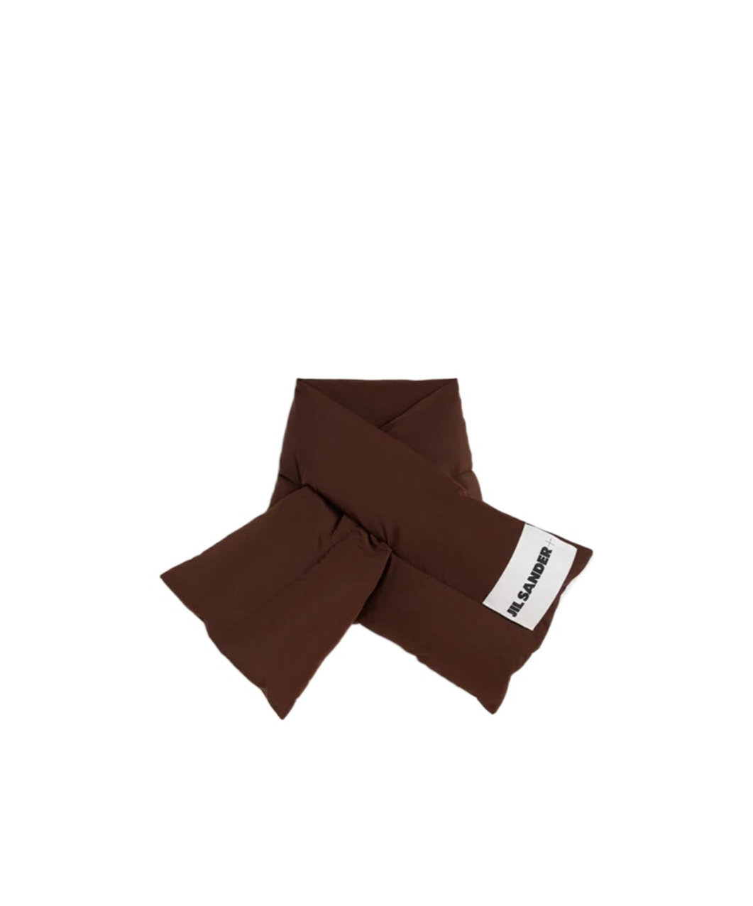 Jil Sander Down Scarf In Brown