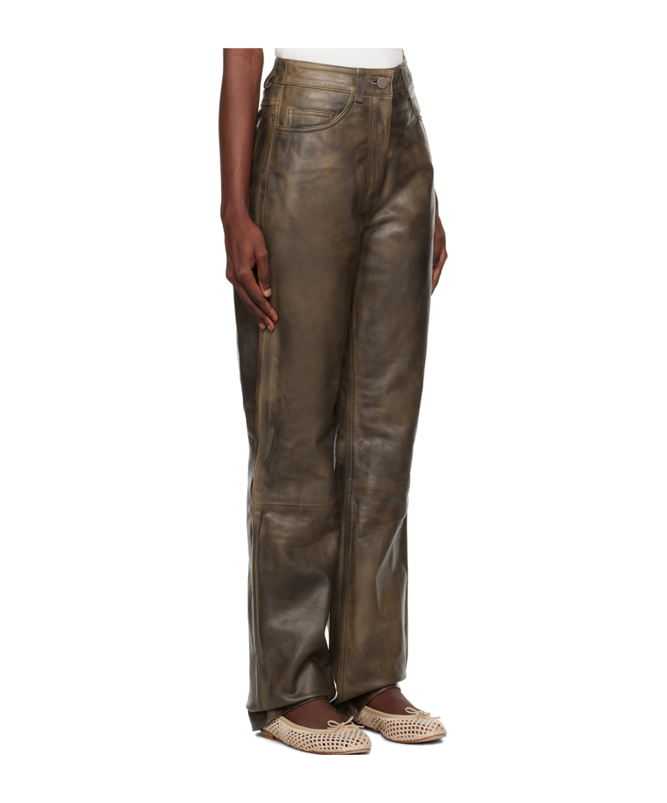 Remain Birger Christensen Five-pocket Casual Pants In Brown