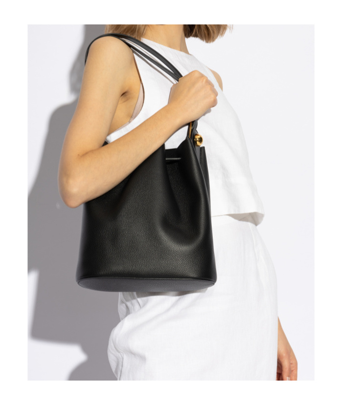 Furla Sfera Small Bucket Bag And Shoulder Bag In Black