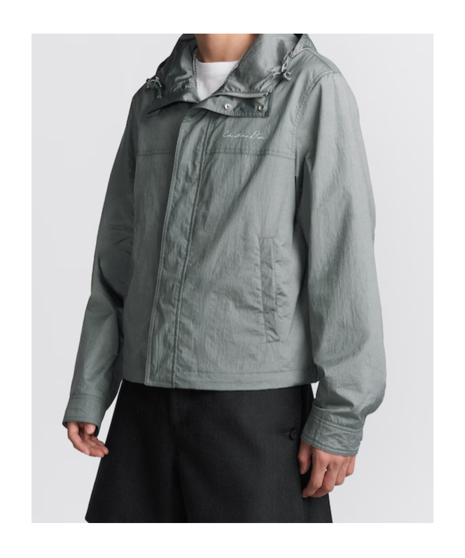 Dior Windproof Casual Jacket In Gray