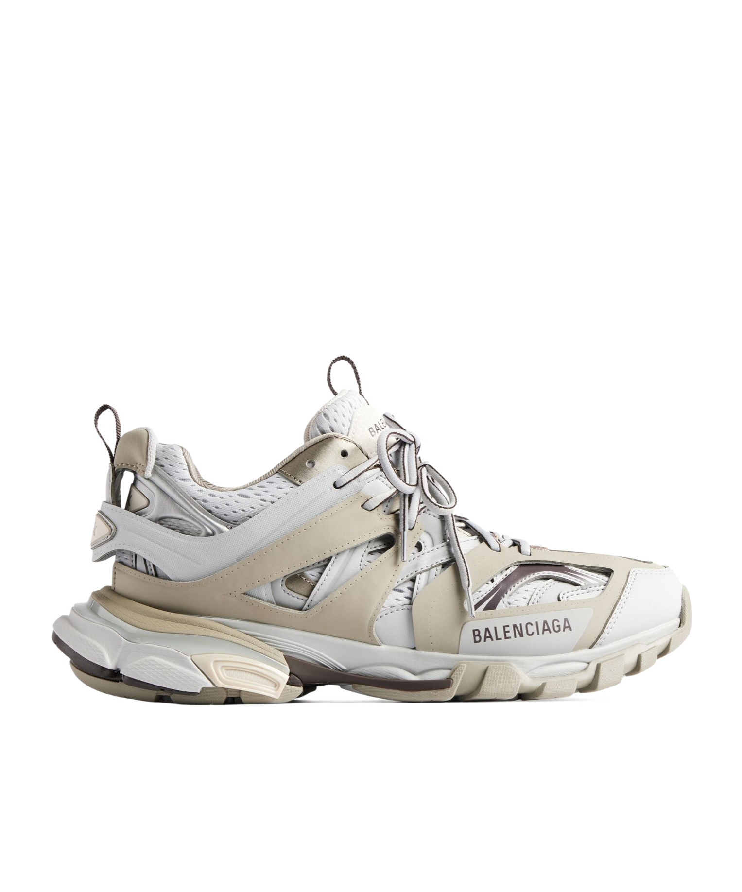 Balenciaga Track Panelled Sneakers In Gray