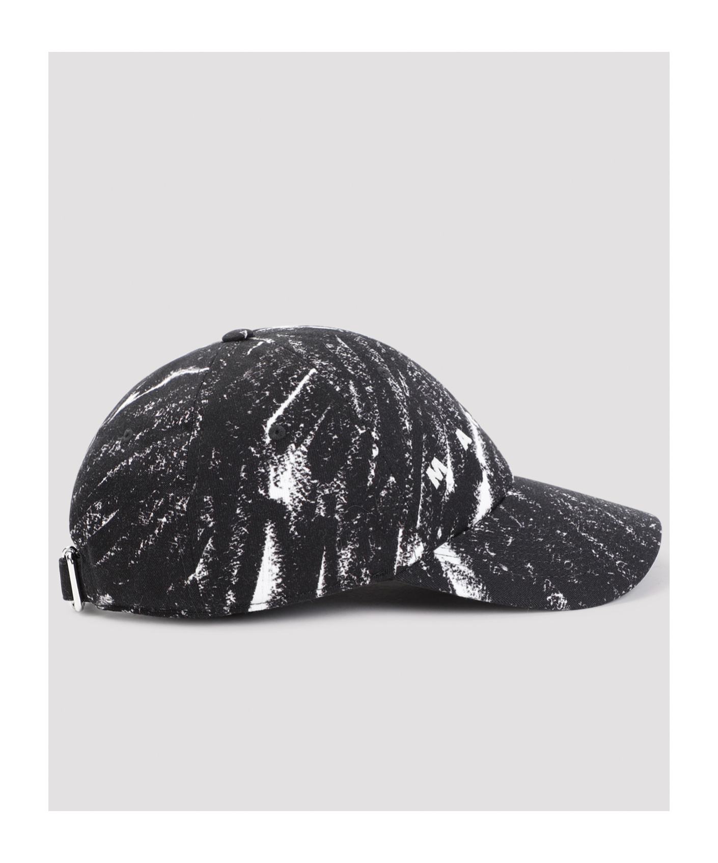 Marni Logo Printed Baseball Cap In Black