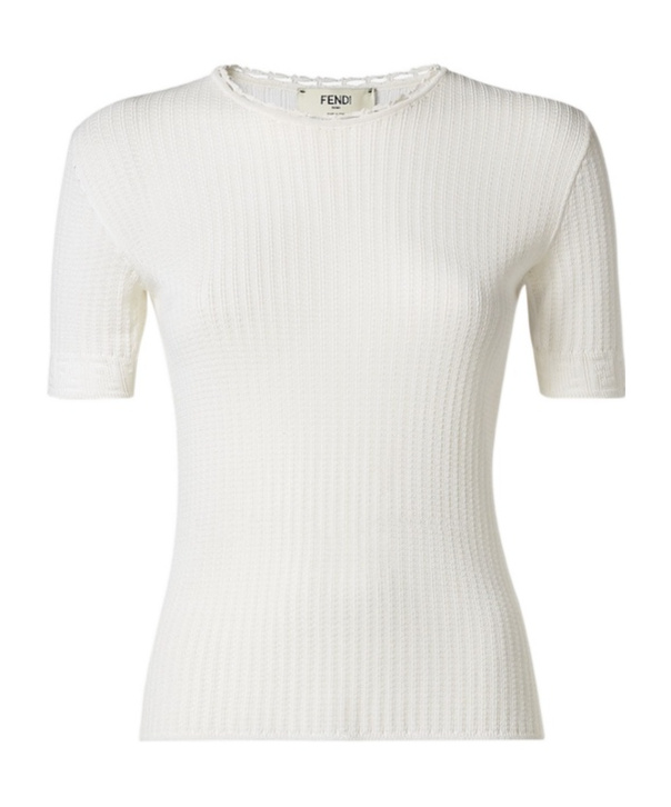 Fendi White Viscose Sweater