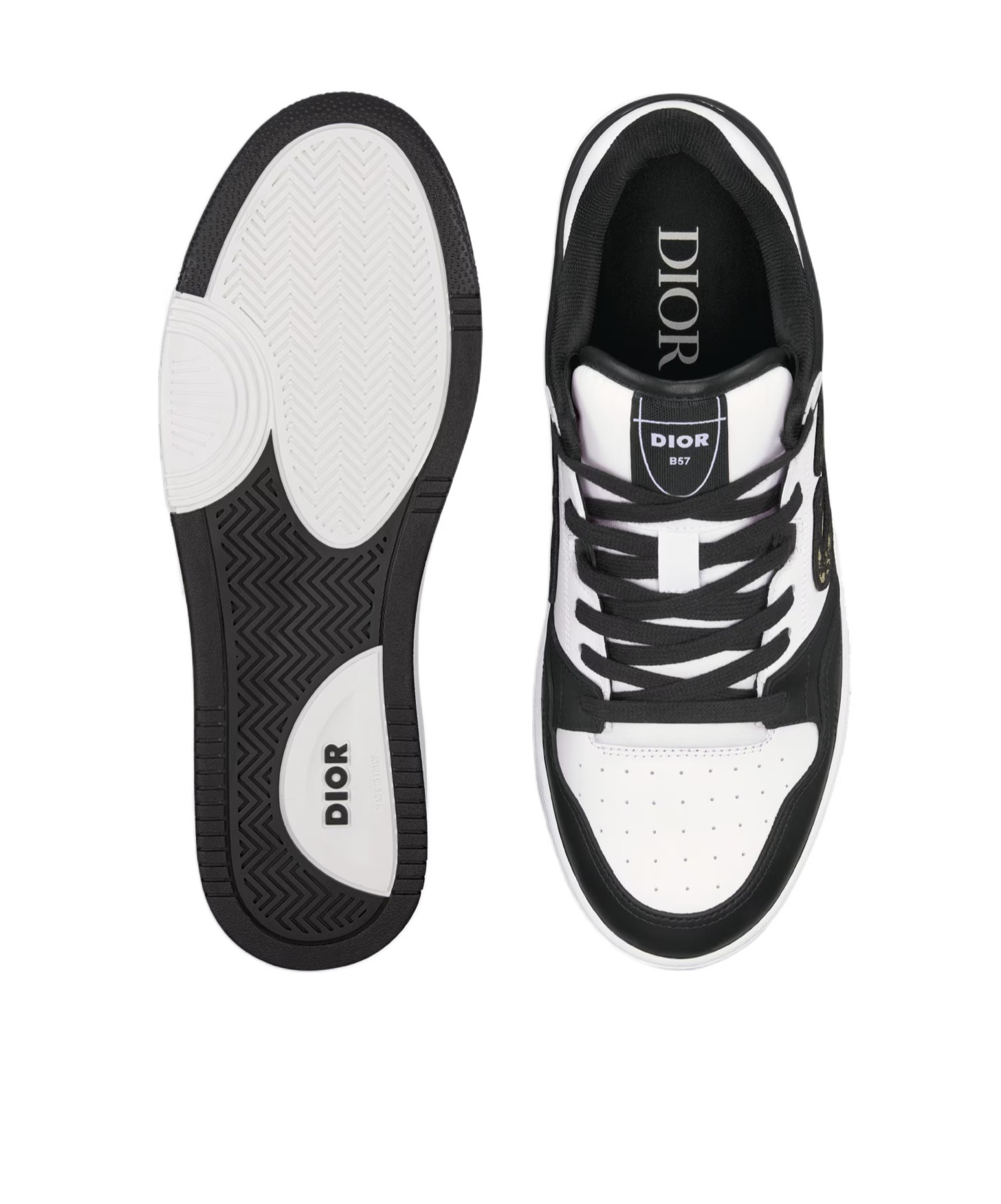 Shop Dior B57 Low-cut Sneakers In Black