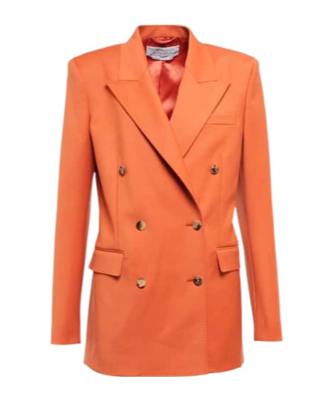 Gabriela Hearst Logo Blazer In Orange