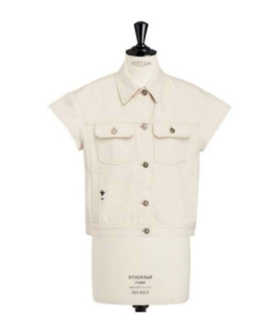Dior Lapel Casual Jacket In White