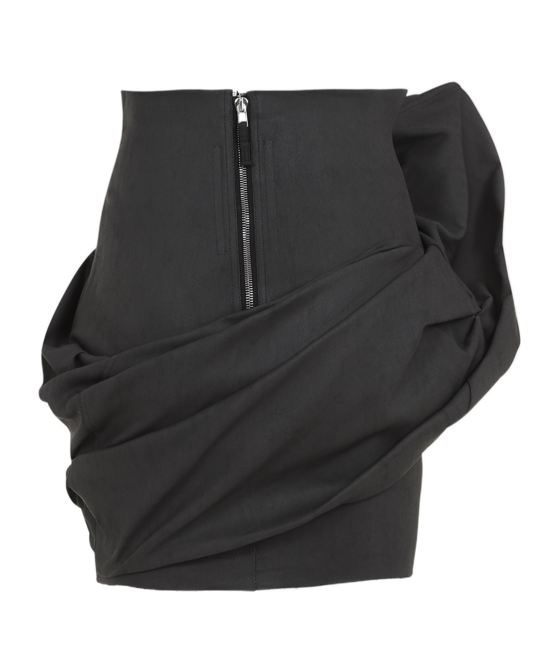 Rick Owens Draped Mini Skirt Women In Black