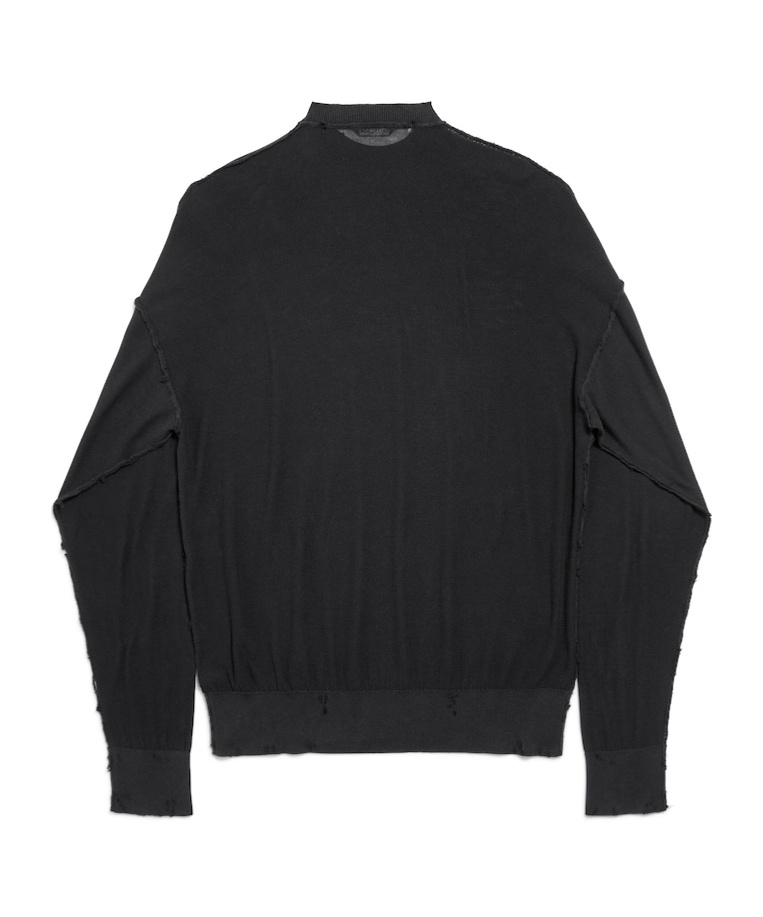Balenciaga Oversized Sweater In Black