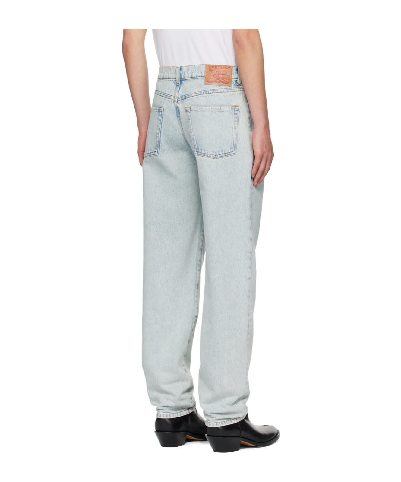 Y/project High-waist Jeans In Green