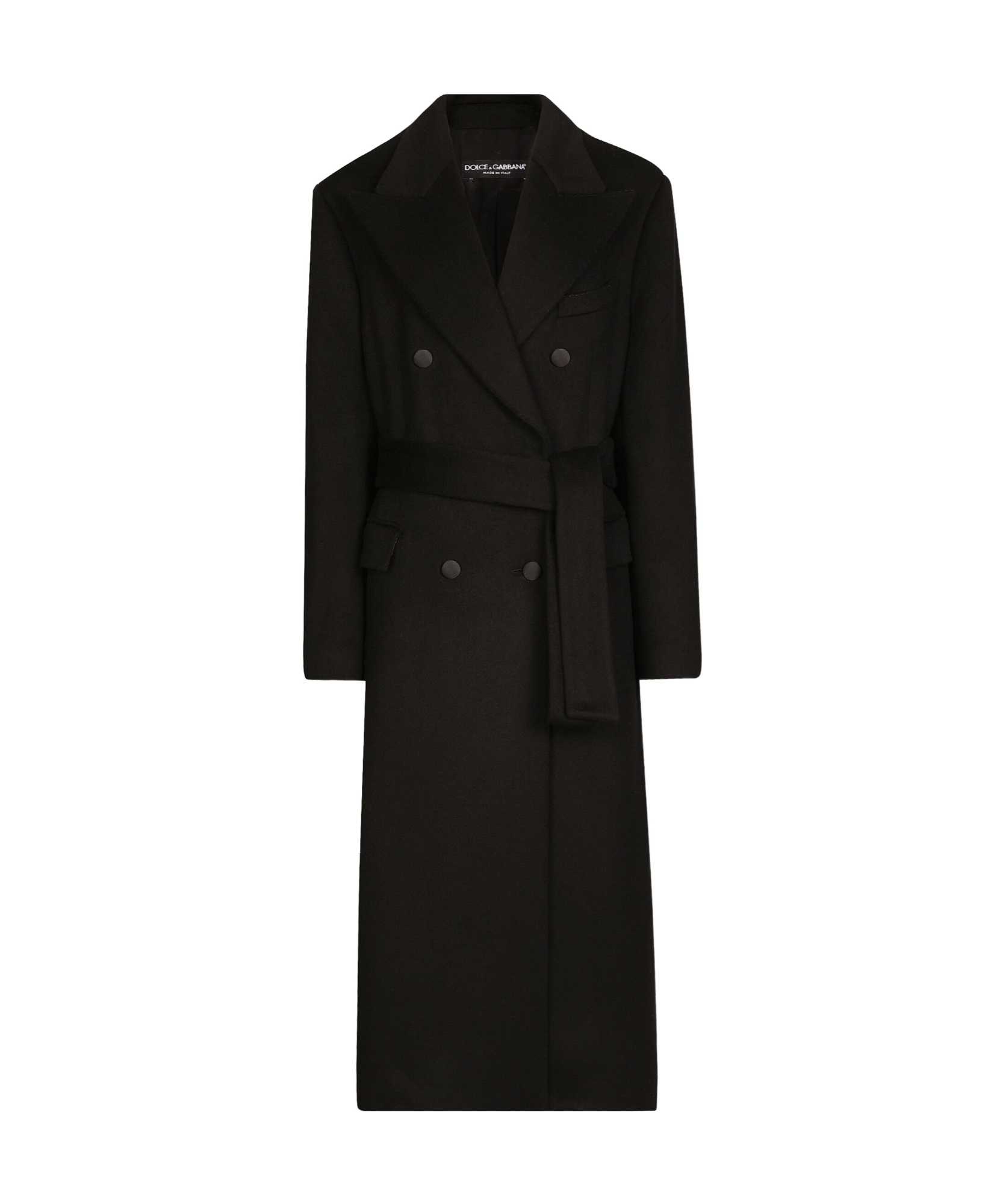 Dolce & Gabbana Wool Gabardine Double-breasted Coat - Women's - Silk/virgin Wool In Black