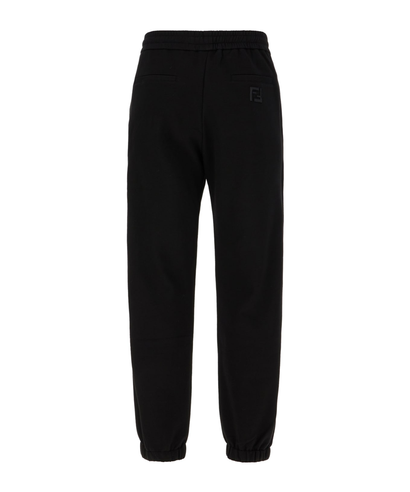 Fendi Elastic Waist Sweatpants In Black