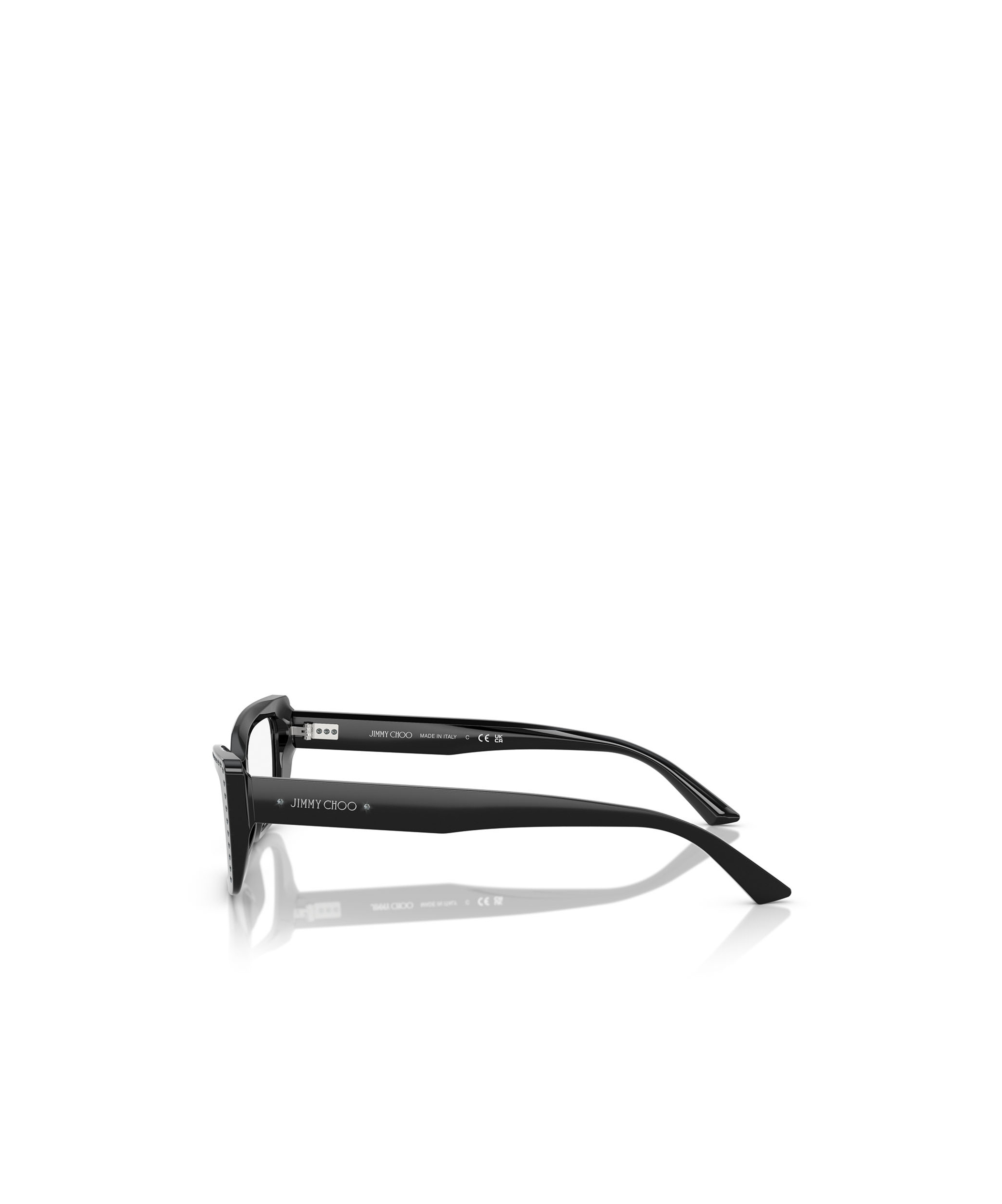 Jimmy Choo Geometrically Framed Flat Mirror In Black