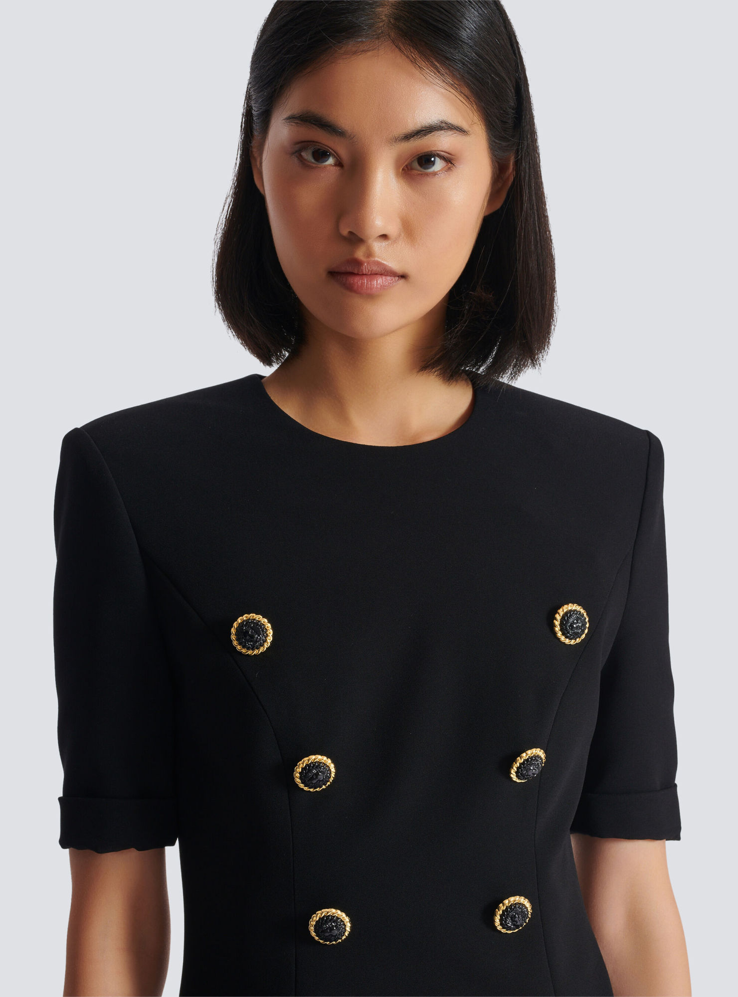 Balmain Dresses In Black