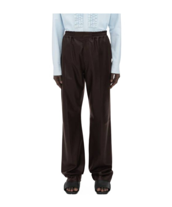 Bottega Veneta Elastic Waist Casual Pants In Black