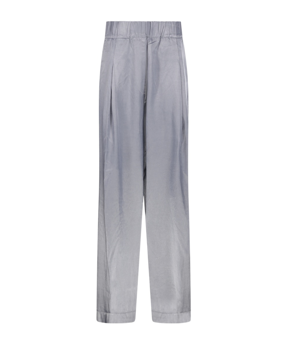 Dries Van Noten Wide Leg Trouser With Pleat And Pocket In Lightblue