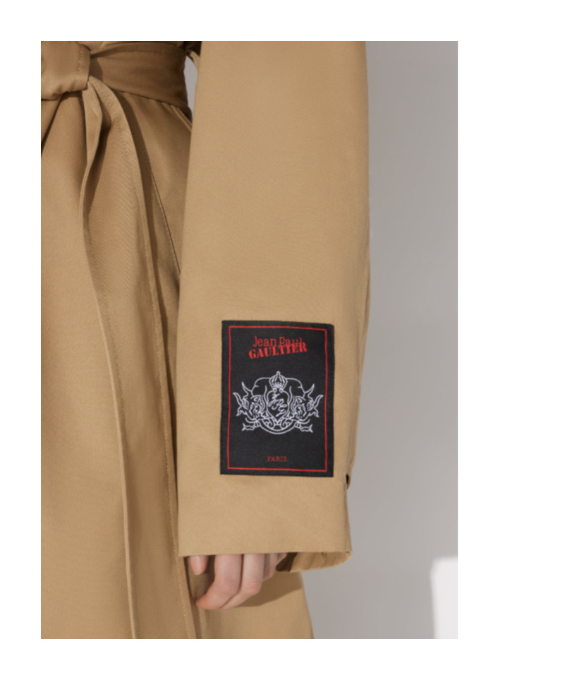 Shop Jean Paul Gaultier Deconstructed Trench Coat In Nude