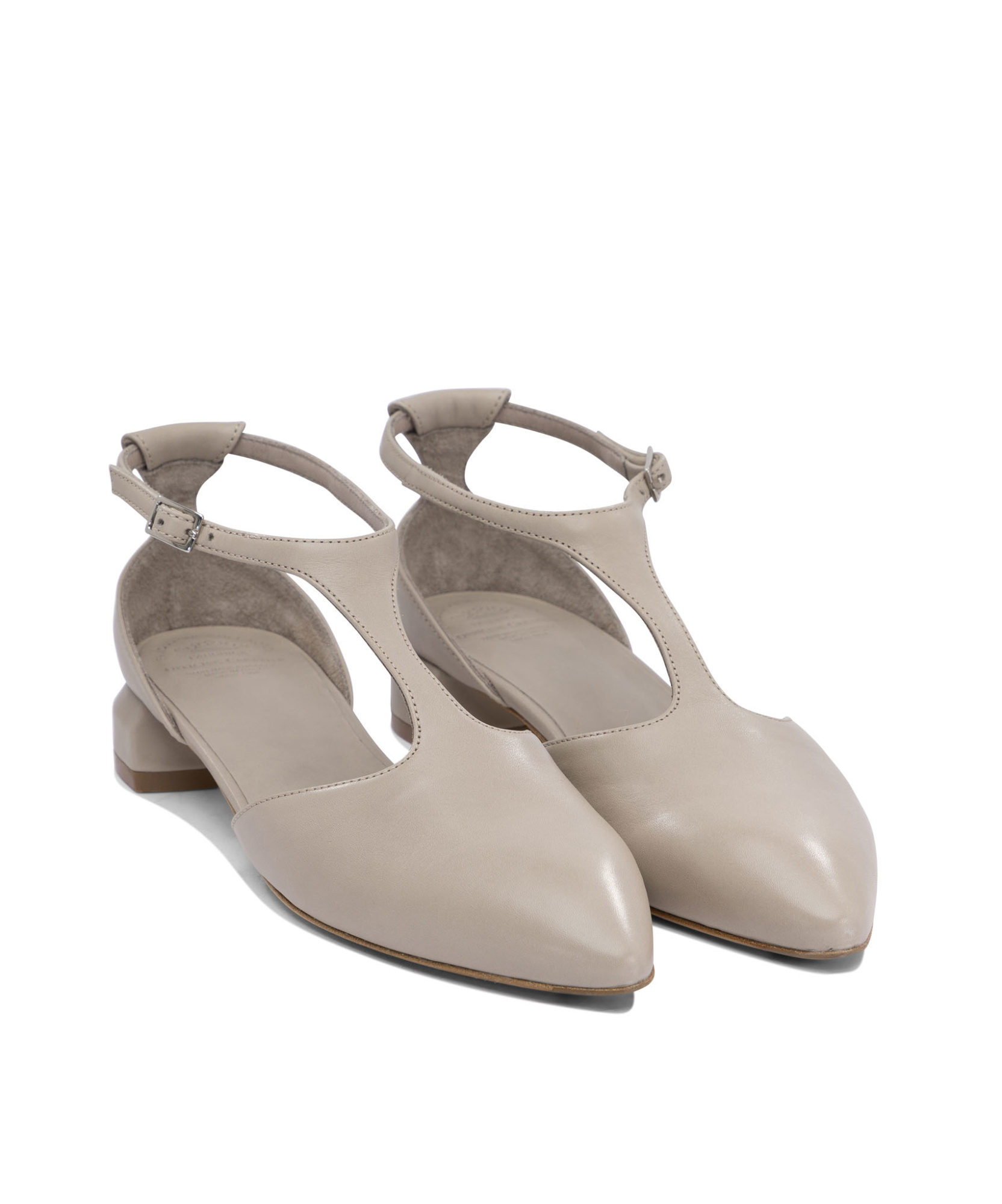 Officine Creative Pointed Low-heeled Shoes In Nude