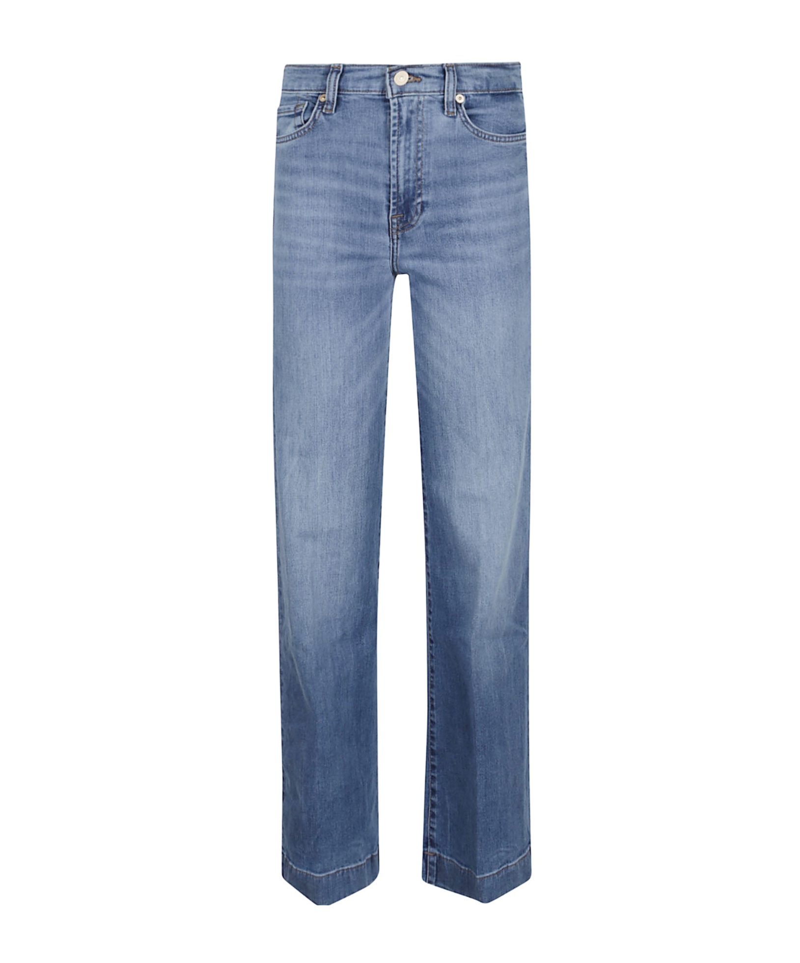 7 For All Mankind Straight-leg Jeans In Blue