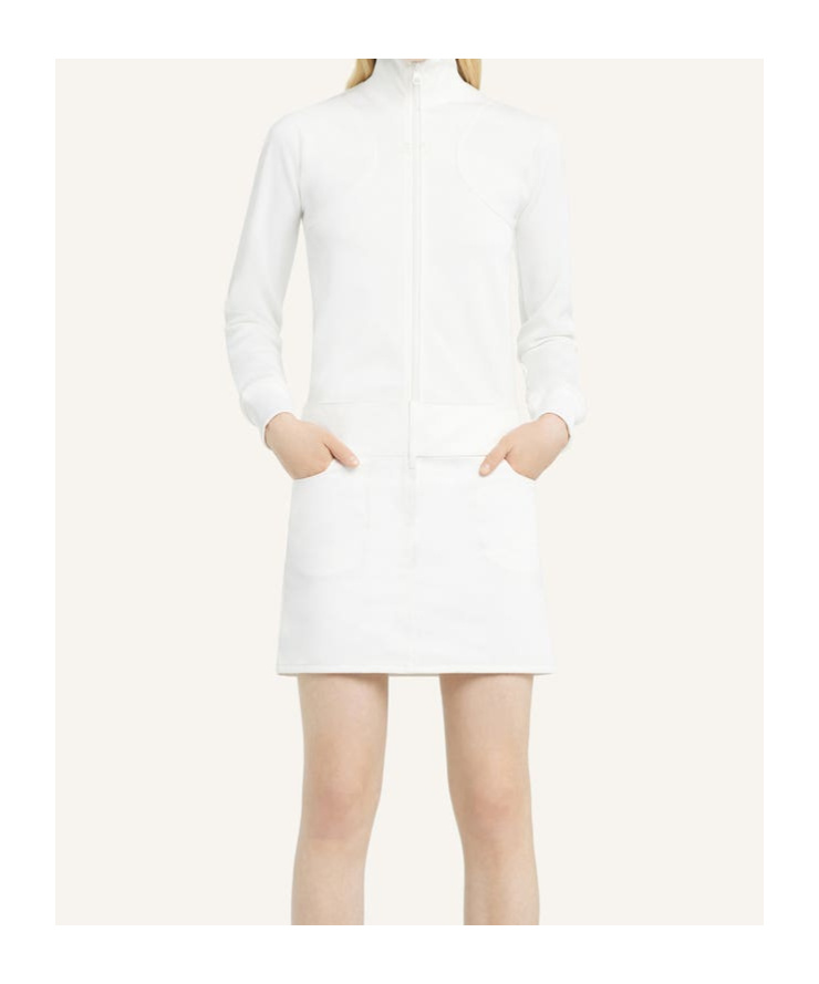 Shop Courrèges Scuba-jersey Jacket In White