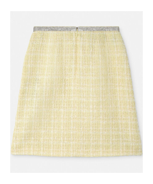 Versace Crystal Tweed A-line Mini Skirt