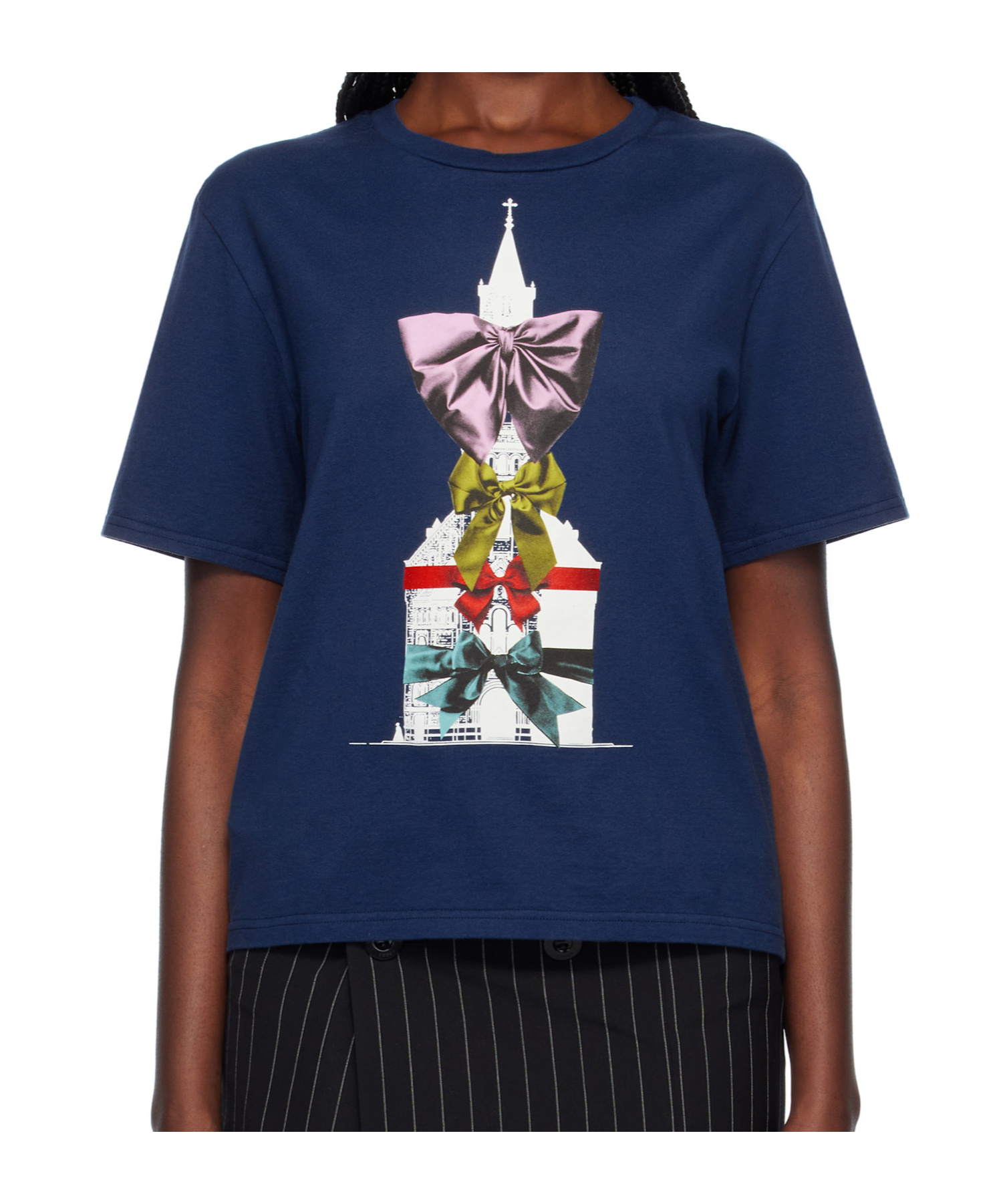 Undercover Navy Uc1e1891-3 T-shirt In Navy Blue