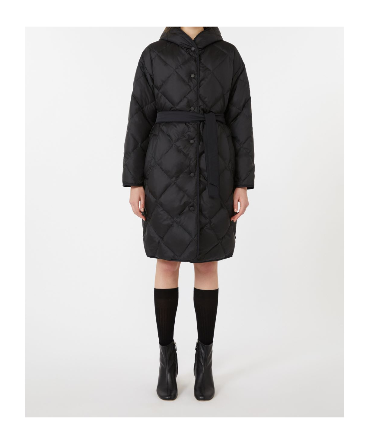 Weekend Max Mara Reversible Down Jacket In Black