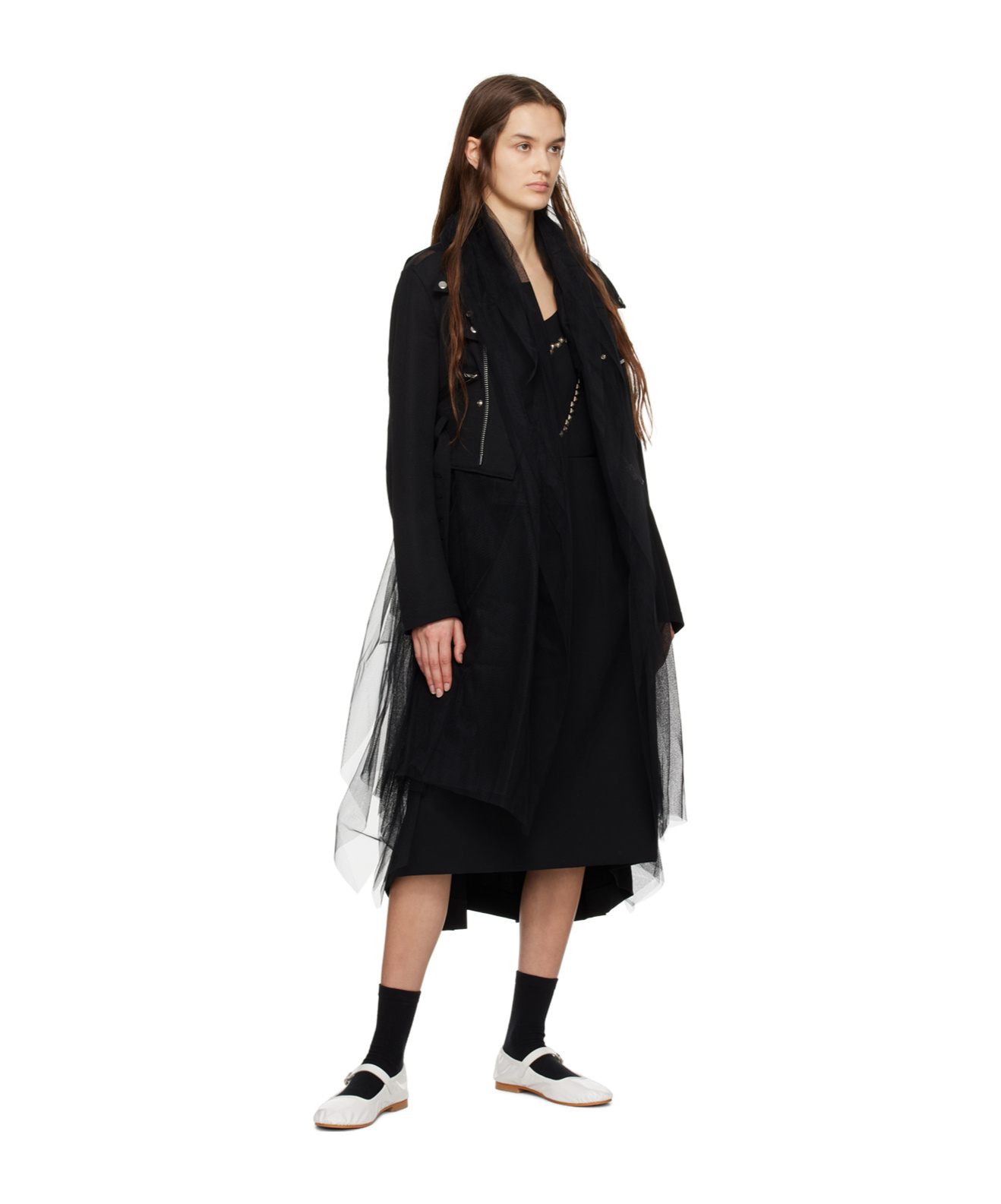 COMME DES GARÇONS ZIP CASUAL JACKET WITH FRONT