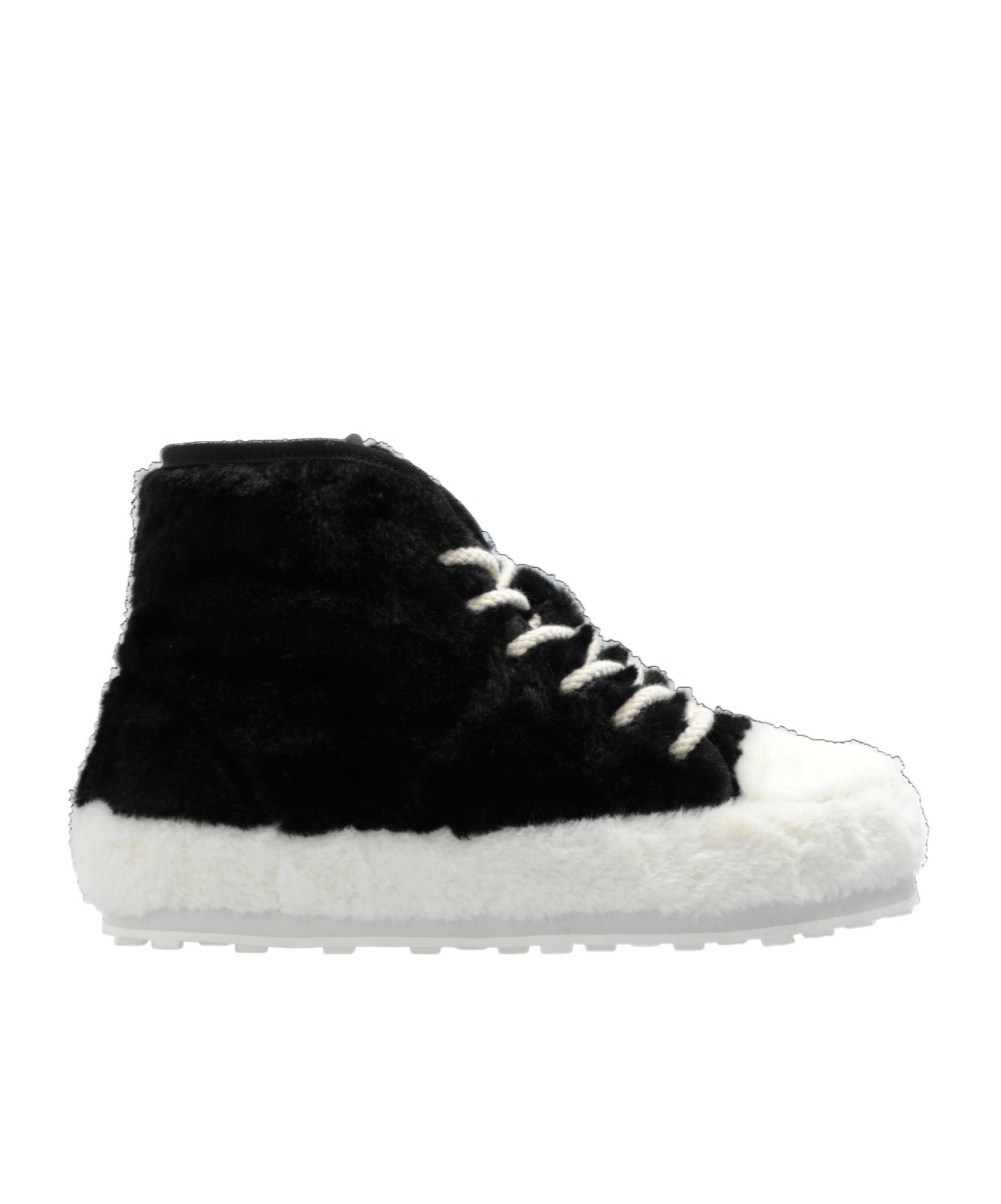 Marni Teddy Lace-up Sneakers In Black