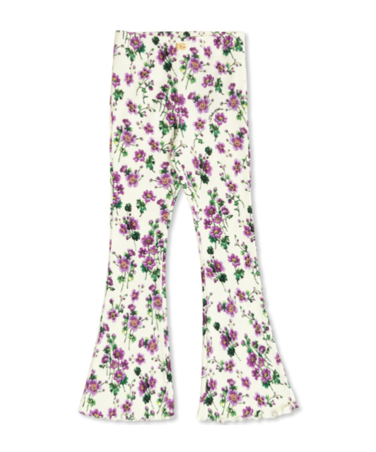 Dolce & Gabbana Floral-print Ribbed Trousers In Multi